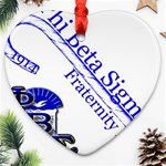 sigma 4_canes_peppermint_ Heart Ornament (Two Sides)