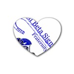 sigma 4_canes_peppermint_ Heart Coaster (4 pack)