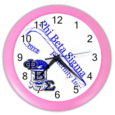 sigma 4_canes_peppermint_ Color Wall Clock from ArtsNow.com Front