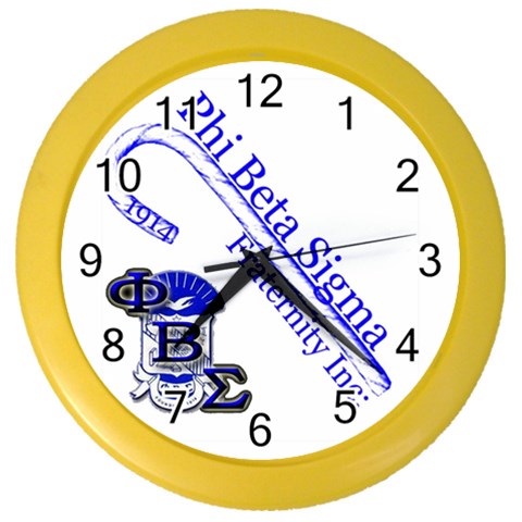 sigma 4_canes_peppermint_ Color Wall Clock from ArtsNow.com Front