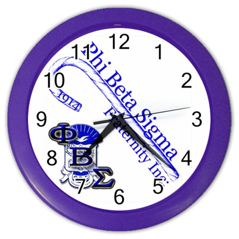 sigma 4_canes_peppermint_ Color Wall Clock from ArtsNow.com Front