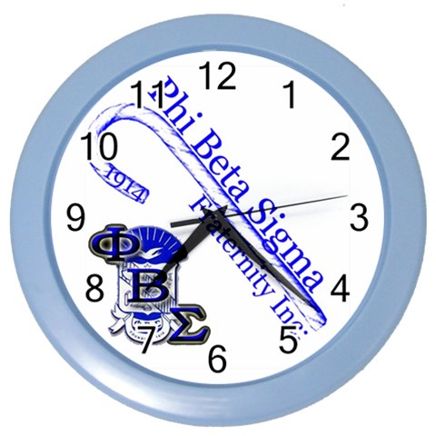 sigma 4_canes_peppermint_ Color Wall Clock from ArtsNow.com Front