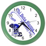 sigma 4_canes_peppermint_ Color Wall Clock