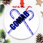 sigma 2-canes-by-albin-graphi Ornament (Round)
