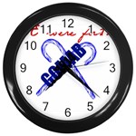 sigma 2-canes-by-albin-graphi Wall Clock (Black)