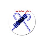 sigma 2-canes-by-albin-graphi Magnet 3  (Round)