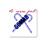 sigma 2-canes-by-albin-graphi Magnet (Square)