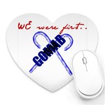 sigma 2-canes-by-albin-graphi Mousepad (Heart)