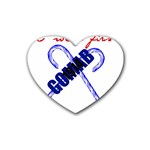 sigma 2-canes-by-albin-graphi Heart Coaster (4 pack)