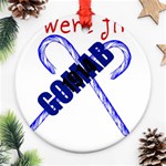 sigma 1-canes-by-albin-graphi Ornament (Round)