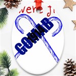 sigma 1-canes-by-albin-graphi Ornament (Oval)