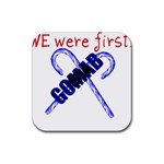 sigma 1-canes-by-albin-graphi Rubber Coaster (Square)