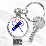 sigma 1-canes-by-albin-graphi Nail Clippers Key Chain