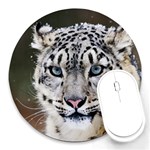 Snow Leopard Round Mousepad