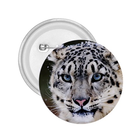 Snow Leopard 2.25  Button from ArtsNow.com Front