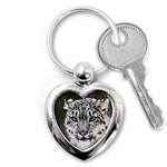 Snow Leopard Key Chain (Heart)