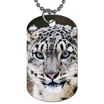 Snow Leopard Dog Tag (One Side)