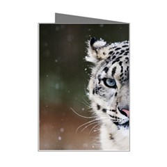 Snow Leopard Mini Greeting Card from ArtsNow.com Right