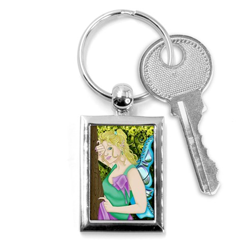 Forgotten Summer Key Chain (Rectangle) from ArtsNow.com Front