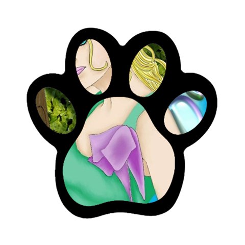 Forgotten Summer Magnet (Paw Print) from ArtsNow.com Front