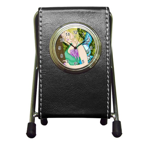 Forgotten Summer Pen Holder Desk Clock from ArtsNow.com Front
