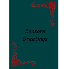 seasons greetings Greeting Card 5  x 7  from ArtsNow.com Front Cover