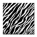 Zebra Skin 1 Tile Coaster