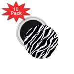 Zebra Skin 1 1.75  Magnet (10 pack) 