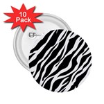 Zebra Skin 1 2.25  Button (10 pack)