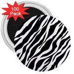 Zebra Skin 1 3  Magnet (100 pack)