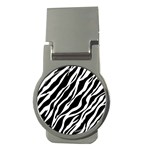 Zebra Skin 1 Money Clip (Round)