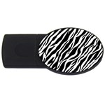 Zebra Skin 1 USB Flash Drive Oval (2 GB)