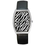 Zebra Skin 1 Barrel Style Metal Watch