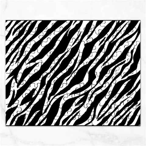 Zebra Skin 1 Jigsaw Puzzle (Rectangular) from ArtsNow.com Front