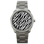 Zebra Skin 1 Sport Metal Watch