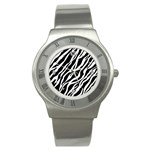 Zebra Skin 1 Stainless Steel Watch