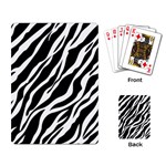 Zebra Skin 1 Playing Cards Single Design