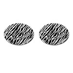 Zebra Skin 1 Cufflinks (Oval)