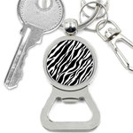 Zebra Skin 1 Bottle Opener Key Chain