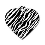 Zebra Skin 1 Dog Tag Heart (One Side)