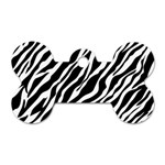 Zebra Skin 1 Dog Tag Bone (One Side)