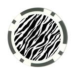 Zebra Skin 1 Poker Chip Card Guard