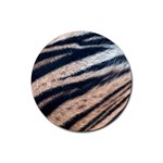 Tiger Skin Rubber Coaster (Round)