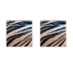 Tiger Skin Cufflinks (Square)