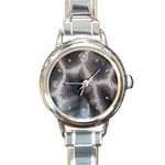 Giraffe Skin Round Italian Charm Watch