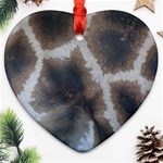 Giraffe Skin Ornament (Heart)