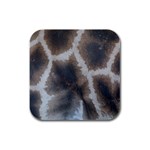 Giraffe Skin Rubber Square Coaster (4 pack)