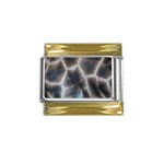 Giraffe Skin Gold Trim Italian Charm (9mm)