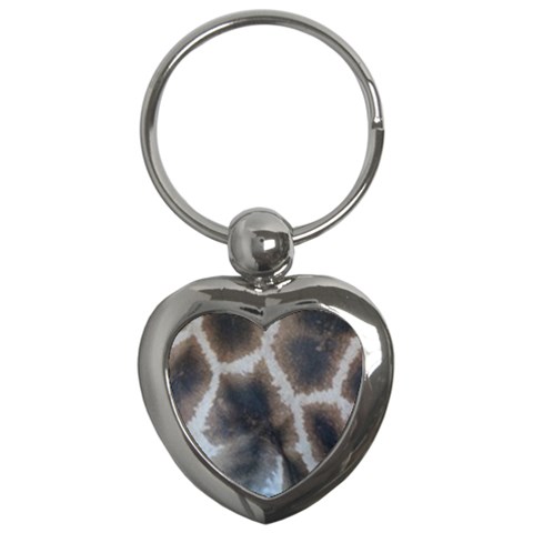 Giraffe Skin Key Chain (Heart) from ArtsNow.com Front