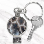 Giraffe Skin Nail Clippers Key Chain